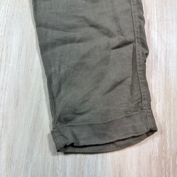 REVOLVE Joie 100% Linen Martesha Linen Pants in Fatigue Casual Lightweight 4 - Picture 5 of 14
